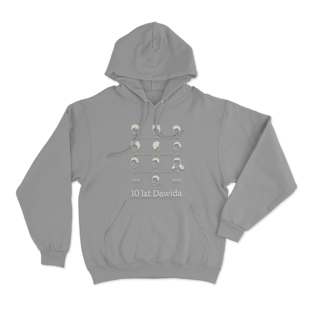 10 Lat Dawida Unisex Hoodie Grey 10 Lat Dawida Unisex Hoodie Grey