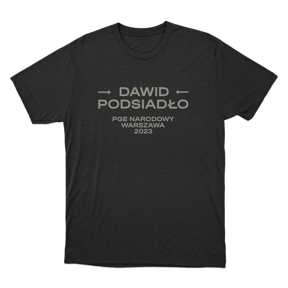 Dawid Podsiadło Warszawa 2023 Unisex T Shirt Black Dawid Podsiadlo Warszawa 2023 Unisex T Shirt Black