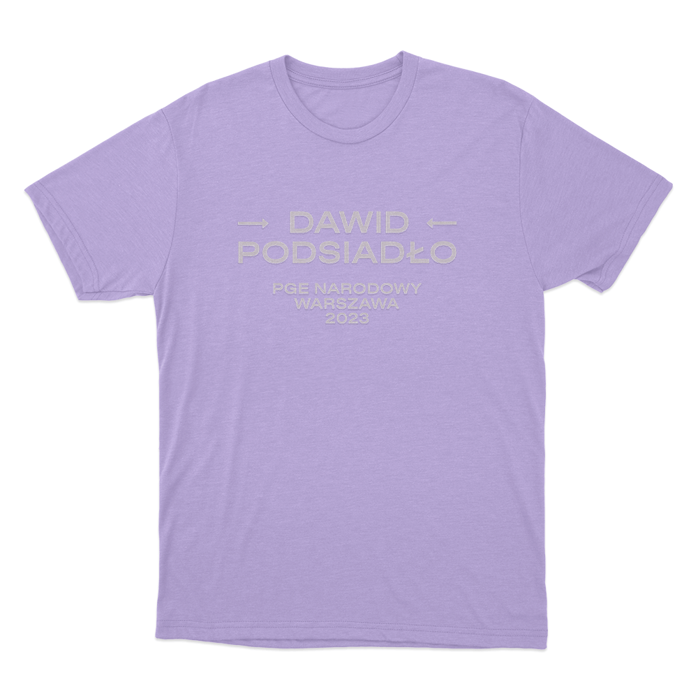 Dawid Podsiadło Warszawa 2023 Unisex T Shirt Purple Dawid Podsiadlo Warszawa 2023 Unisex T Shirt Purple