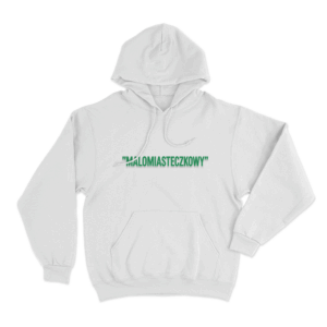 Malomiasteczkowy Unisex Hoodie White