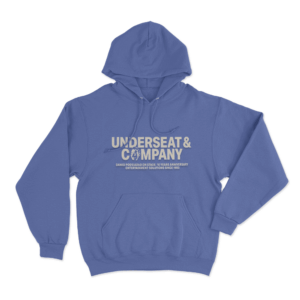 Underseat Company Unisex Hoodie Blue