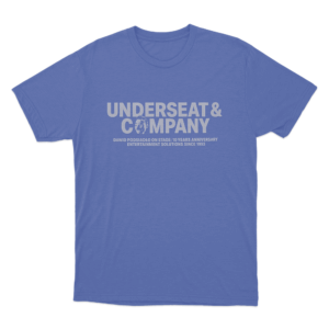 Underseat Company Unisex T Shirt Blue